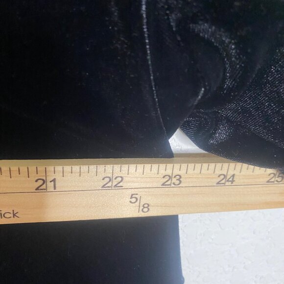 The Pioneer Woman Velvet Tunic Top XL Black Embroidered Long Sleeve Boho - Picture 8 of 10